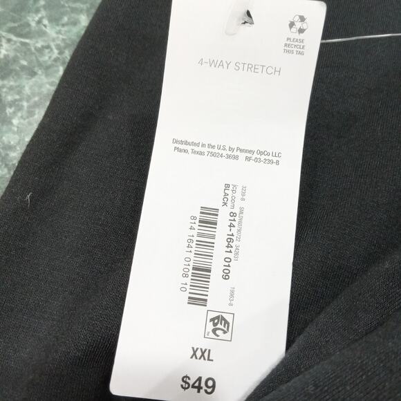 Liz Claiborne Plus Size 2x Super Wide Leg Casual Elastic Waist Cropped Pants - Picture 8 of 9